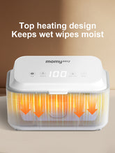 Load image into Gallery viewer, MOMYEASY Baby Wipe Warmer, Surround Even Heating Baby Wet Wipes Dispenser, Diaper Wipe Warmer with Temperature Display and Night Light