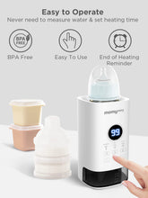 Load image into Gallery viewer, MOMYEASY Bottle Warmer, Fast Baby Bottle Warmer for Breastmilk &amp; Formula, Milk Warmer with Accurate Display Timer, Thaw, Temperature Control 24H Keep Warm and Auto Shutoff
