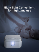 Load image into Gallery viewer, MOMYEASY Baby Wipe Warmer, Surround Even Heating Baby Wet Wipes Dispenser, Diaper Wipe Warmer with Temperature Display and Night Light
