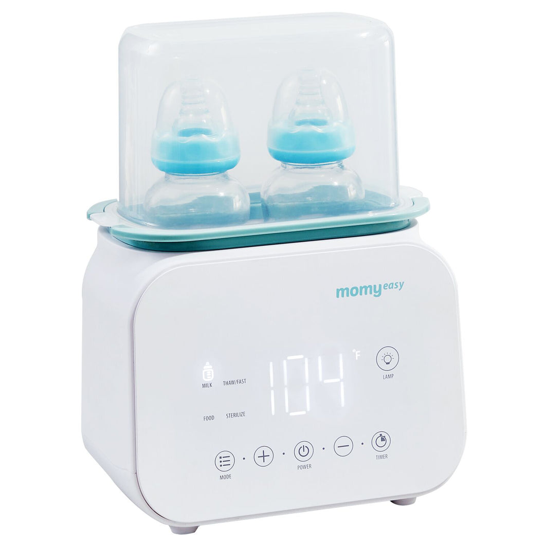 MOMYEASE Baby Bottle Warmer, Fast Bottle Warmer 7-in-1 Food Heater&Defrost with LCD Display, Baby Breast Milk Formula Warmer with 24H Temperature Control